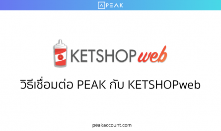 วิธีการเชื่อมต่อ PEAK กับ KETSHOPweb